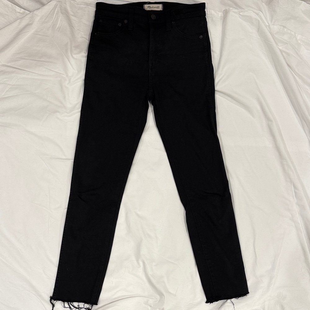 Madewell High Riser Black Denim Jeans